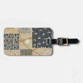 Grafische Fliesen Gepäckanhänger (Vorderseite horizontal)