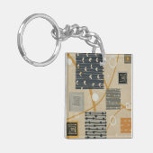 Grafische Fliesen Schlüsselanhänger (Vorderseite links)