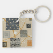 Grafische Fliesen Schlüsselanhänger (Rückseite)