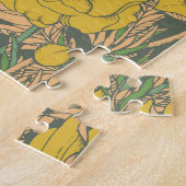 Grafische Frühlingstrollius-Blume Puzzle (Seite)