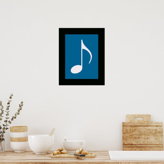 grafische Gestaltung der Musiknote Poster (Küche)