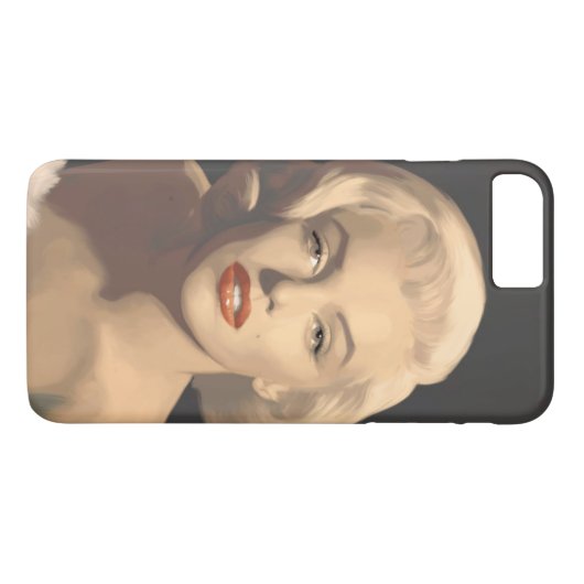 Grafische graue Marilyn Case-Mate iPhone Hülle (Rückseite (Horizontal))