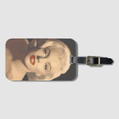 Grafische graue Marilyn Gepäckanhänger (Vorderseite (Horizontal))