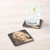 Grafische graue Marilyn Getränkeuntersetzer (Rechte Seite)