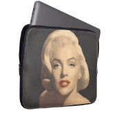 Grafische graue Marilyn Laptopschutzhülle (Vorne Rechts)