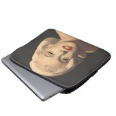 Grafische graue Marilyn Laptopschutzhülle (Vorne Knopf)