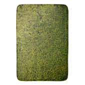 Grafische Grünmoosnatur Badematte (Vorderseite Vertikal)