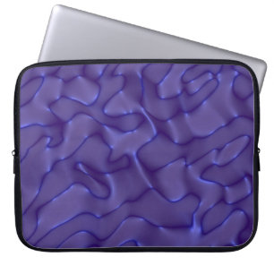 Grafische Illustration - Flüssigkeitsmuster in Bla Laptopschutzhülle