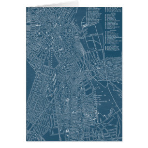 Grafische Karte von Boston