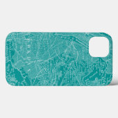 Grafische Karte von New York Case-Mate iPhone Hülle (Rückseite (Horizontal))