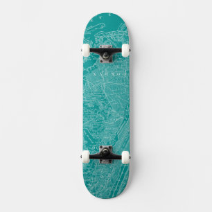 Grafische Karte von New York Skateboard
