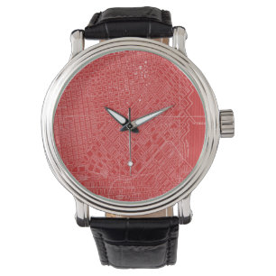 Grafische Karte von San Francisco Armbanduhr