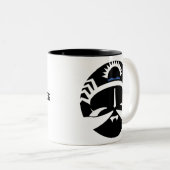 Grafische Krebserkrankung Zweifarbige Tasse (VorderseiteRechts)