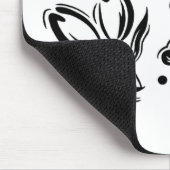 Grafische Mausunterlage der Blume Mousepad (Ecke)