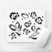 Grafische Mausunterlage der Blume Mousepad (Mit Mouse)