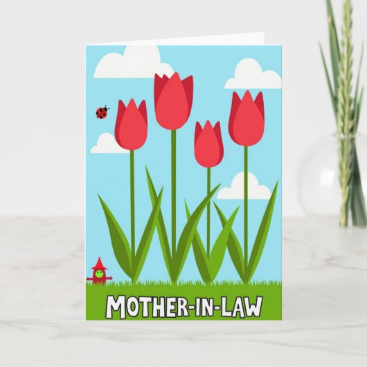 Grafische Muttertags-Karte Frühling Karte (Vorderseite)