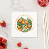 Grafische Orange-Abbildung - Benutzerdefinierter T Serviette (Beispiel)