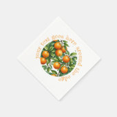Grafische Orange-Abbildung - Benutzerdefinierter T Serviette (Ecke)