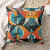 Grafische Orangenabstraktion Kissen (Decke)