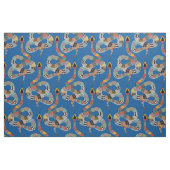 grafische Schlange elektrisch blau Stoff (Fat Quarter (45,7 x 55,9 cm))