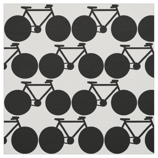 grafische schwarze Fahrräder Stoff (Muster)