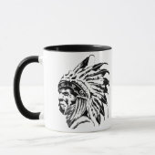 GRAFISCHE SCHWARZE UND WEISSE AMERIKANISCHE TASSE (Links)
