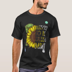 Grafische Sonnenblumen, die als Mama und T-Shirt