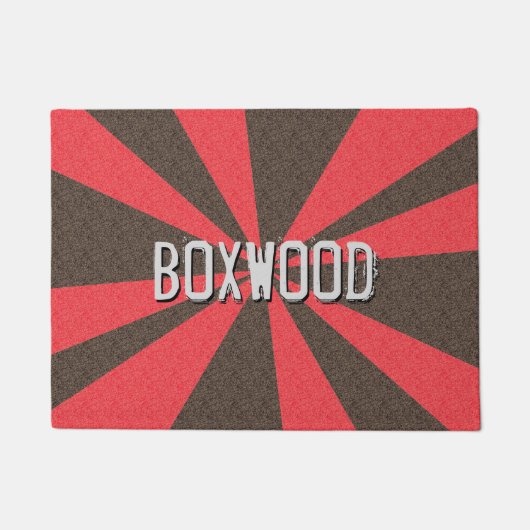 Grafische Strahlen kundengerecht irgendeine Farbe Fußmatte (Vorderseite)