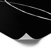 Grafische Strichfigur Poster (Ecke)