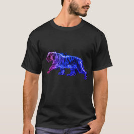 Grafische Tigerbilder auf einem Kurzarm-Shirt T-Shirt