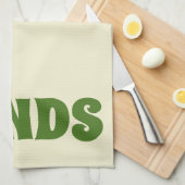 GRAFISCHE TYPOGRAFIE HÄNDE KÜCHENDISCHENTOWEL HANDTUCH (Viertel Falte)