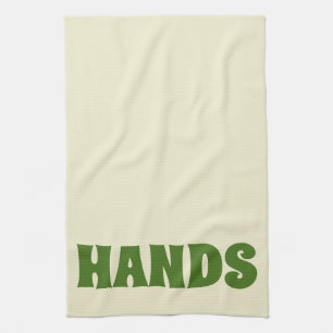 GRAFISCHE TYPOGRAFIE HÄNDE KÜCHENDISCHENTOWEL HANDTUCH