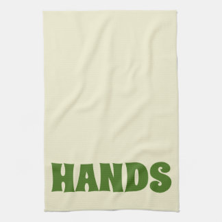 GRAFISCHE TYPOGRAFIE HÄNDE KÜCHENDISCHENTOWEL HANDTUCH