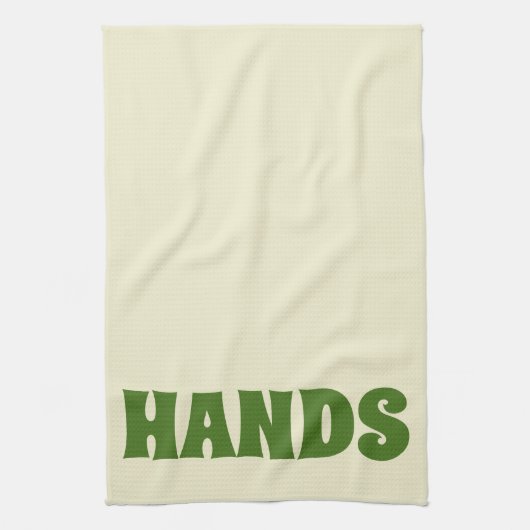 GRAFISCHE TYPOGRAFIE HÄNDE KÜCHENDISCHENTOWEL HANDTUCH (Vertikal)