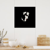 Grafische Vampir-Illustration Poster (Küche)