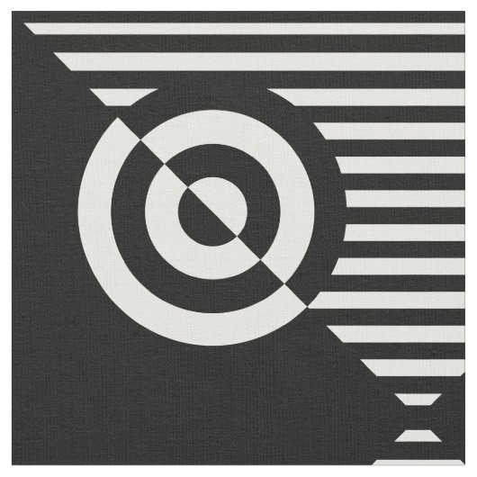 Grafische visuelle Stimulation schwarz-weiß Stoff (Nahaufnahme)