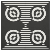 Grafische visuelle Stimulation schwarz-weiß Stoff (Muster)