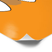 Grafische Zikade und Zikaden-Männchen. Poster (Ecke)