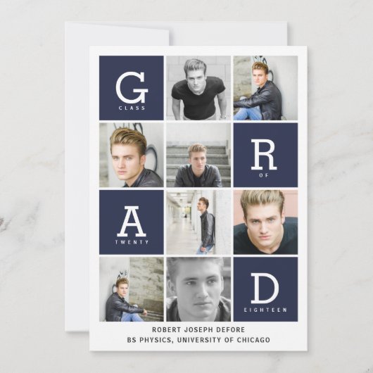 GRAFISCHER ABSCHLUSS EINLADUNG (Vorderseite)