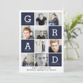 GRAFISCHER ABSCHLUSS EINLADUNG (Stehend Vorderseite)