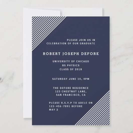 GRAFISCHER ABSCHLUSS EINLADUNG (Rückseite)