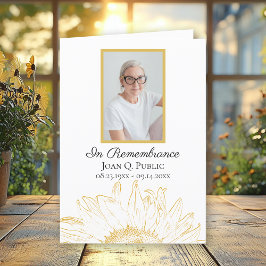 Grafischer Begräbnisdienst für gelbe Sonnenblumen Programm