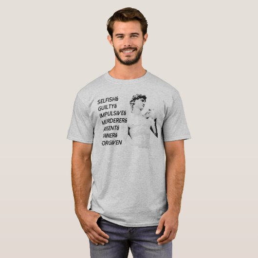 Grafischer christlicher König David T-shirt (Vorne ganz)