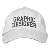 Grafischer Designer bestickter Hut (Vorderseite)