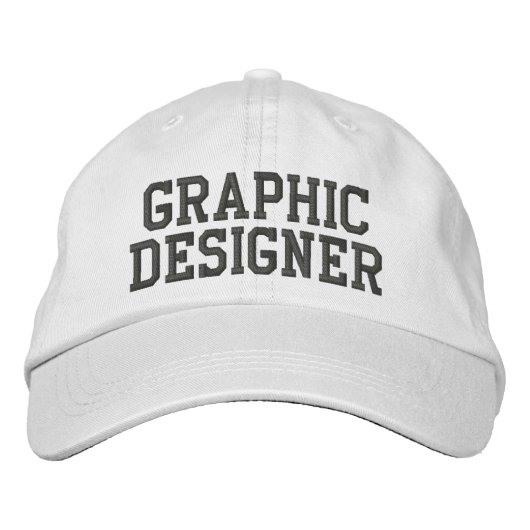 Grafischer Designer bestickter Hut (Vorderseite)