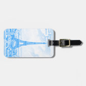 Grafischer Eiffelturm Gepäckanhänger (Vorderseite horizontal)