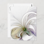 Grafischer Entwurfs-Blumen-Postkarte Postkarte (Vorne/Hinten)