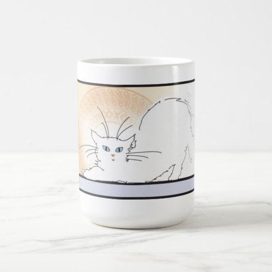 Grafischer Entwurfs-GeschichtsTassen: nouveau Kaffeetasse (Mittel)