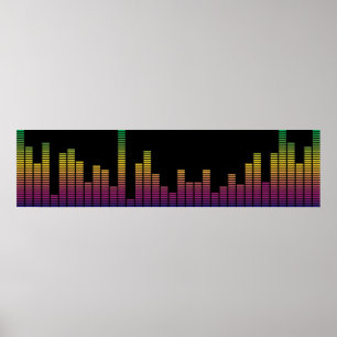 Grafischer Equalizer Poster