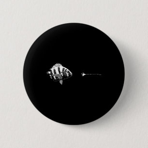 Grafischer Fliegenfischerei-Haken - Fisch Sheepshe Button